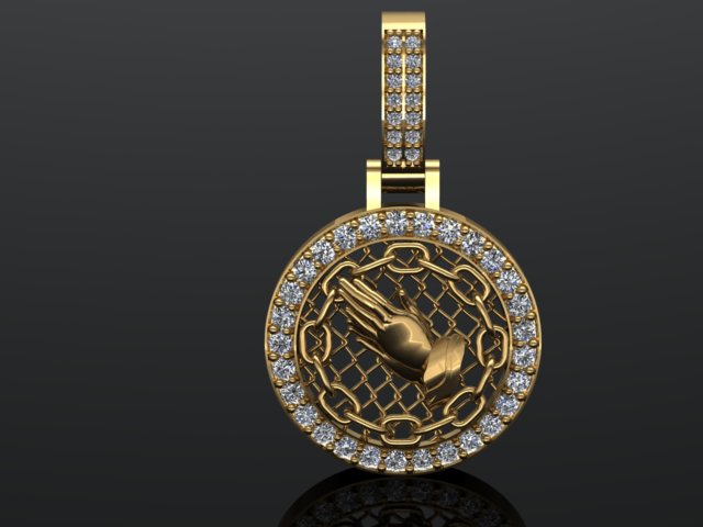 PRAYING HANDS PENDANT